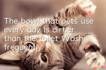 The bowl that pets use every day is dirtier than the toilet! Wash frequently!