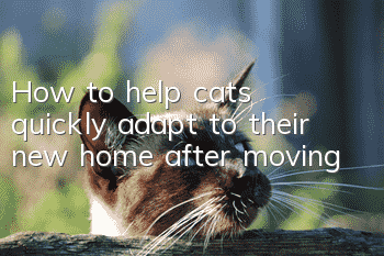 How to help cats quickly adapt to their new home after moving?