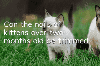 Can the nails of kittens over two months old be trimmed?