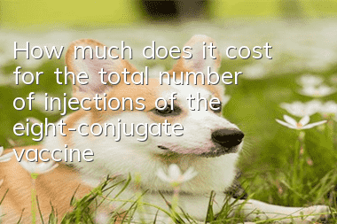 How much does it cost for the total number of injections of the eight-conjugate vaccine?