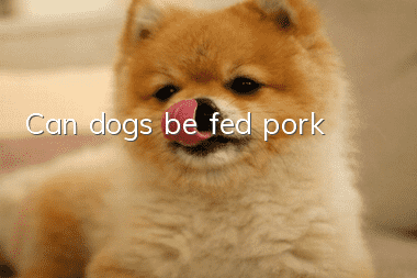 Can dogs be fed pork?