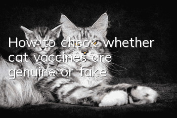 How to check whether cat vaccines are genuine or fake