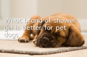 What brand of shower gel is better for pet dogs?