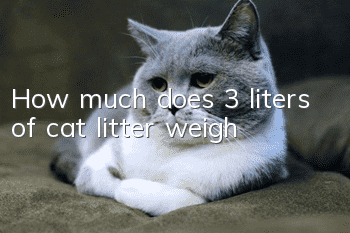 How much does 3 liters of cat litter weigh?
