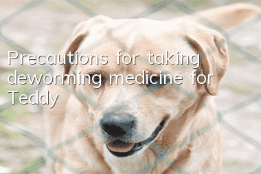 Precautions for taking deworming medicine for Teddy