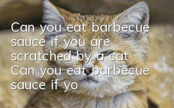 Can you eat barbecue sauce if you are scratched by a cat? Can you eat barbecue sauce if you are scratched by a cat?