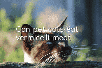 Can pet cats eat vermicelli meat?