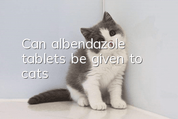 Can albendazole tablets be given to cats?