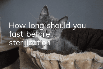 How long should you fast before sterilization?