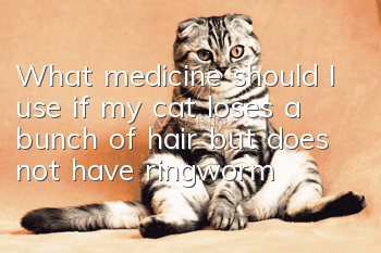 What medicine should I use if my cat loses a bunch of hair but does not have ringworm?