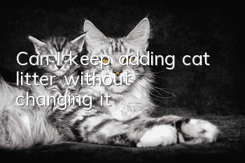Can I keep adding cat litter without changing it?