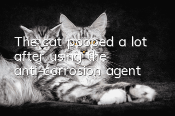The cat pooped a lot after using the anti-corrosion agent