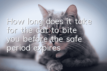 How long does it take for the cat to bite you before the safe period expires?