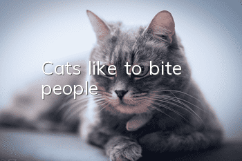 Cats like to bite people