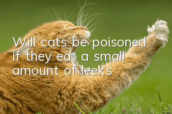 Will cats be poisoned if they eat a small amount of leeks?