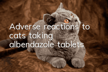 Adverse reactions to cats taking albendazole tablets