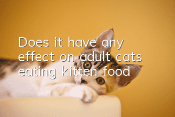 Does it have any effect on adult cats eating kitten food?