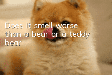 Does it smell worse than a bear or a teddy bear?