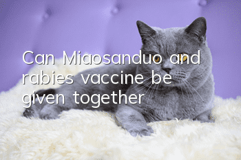 Can Miaosanduo and rabies vaccine be given together?