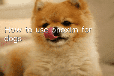 How to use phoxim for dogs