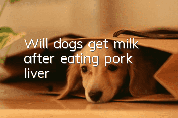 Will dogs get milk after eating pork liver?