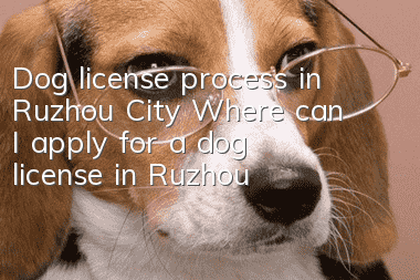 Dog license process in Ruzhou City Where can I apply for a dog license in Ruzhou