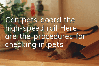 Can pets board the high-speed rail? Here are the procedures for checking in pets!