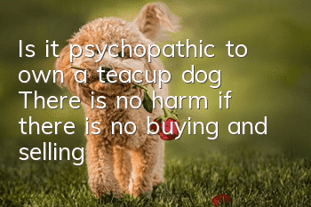 Is it psychopathic to own a teacup dog? There is no harm if there is no buying and selling!