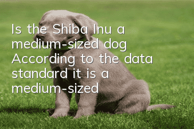 Is the Shiba Inu a medium-sized dog? According to the data standard, it is a medium-sized dog.