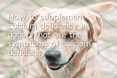 How to supplement calcium deficiency in dogs? What are the symptoms of calcium deficiency in dogs?