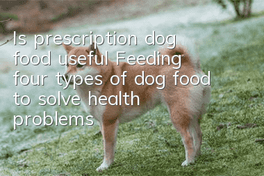 Is prescription dog food useful? Feeding four types of dog food to solve health problems