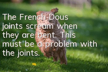 The French Dou's joints scream when they are bent. This must be a problem with the joints. What else are you thinking about?