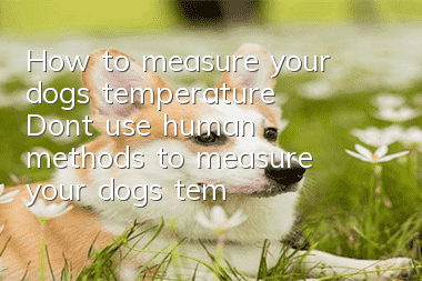 How to measure your dog’s temperature Don’t use human methods to measure your dog’s temperature!