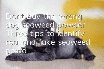 Don’t buy the wrong dog seaweed powder! Three tips to identify real and fake seaweed powder for dogs