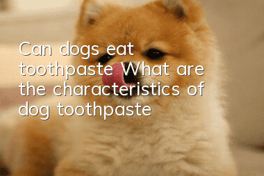 Can dogs eat toothpaste? What are the characteristics of dog toothpaste?