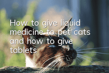 How to give liquid medicine to pet cats and how to give tablets