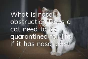 What is nasal obstruction? Does a cat need to be quarantined for life if it has nasal obstruction?