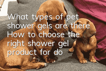 What types of pet shower gels are there? How to choose the right shower gel product for dogs?
